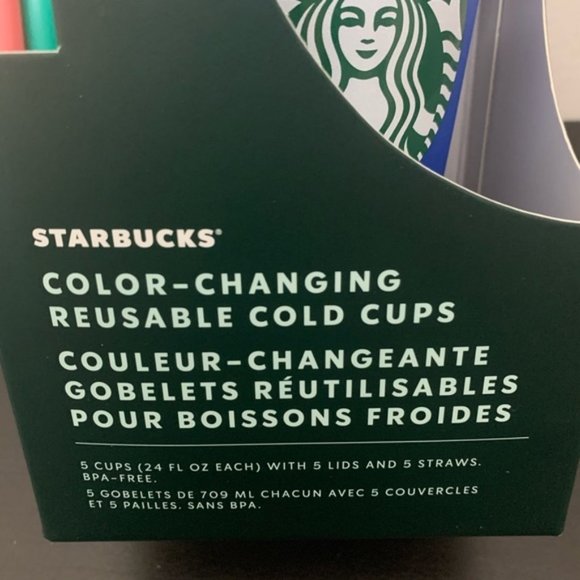 STARBUCKS COLOR CHANGING REUSABLE COLD CUPS 2020 - Picture 2 of 5